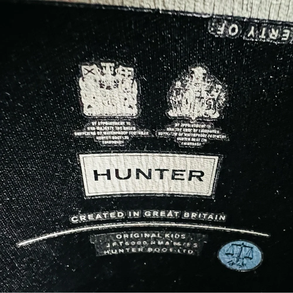 Hunter rain boots youth 5G black